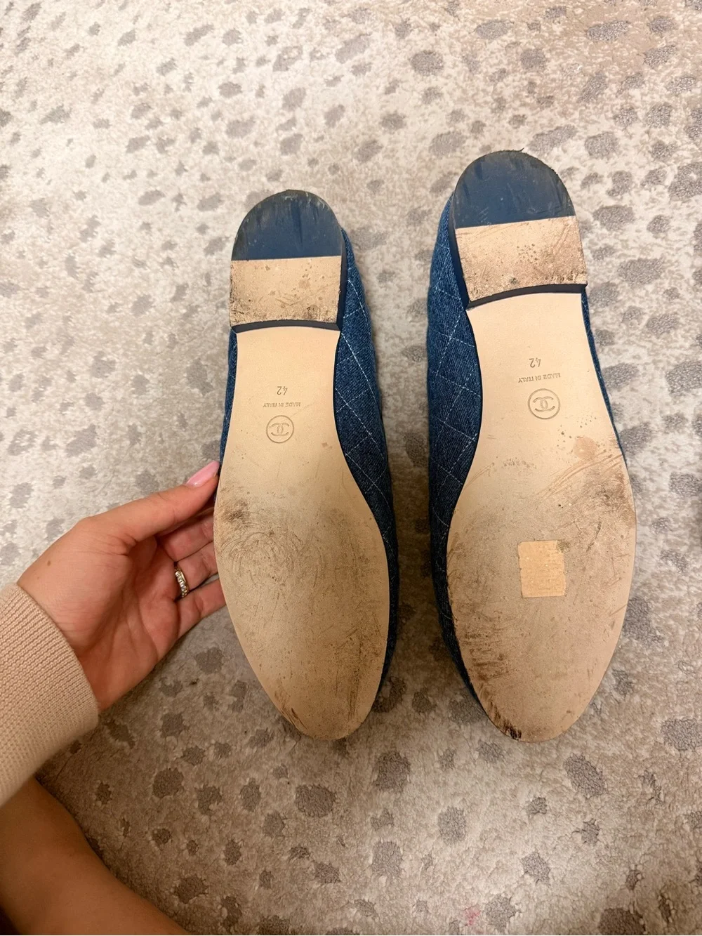Chanel Denim Ballerinas size 42